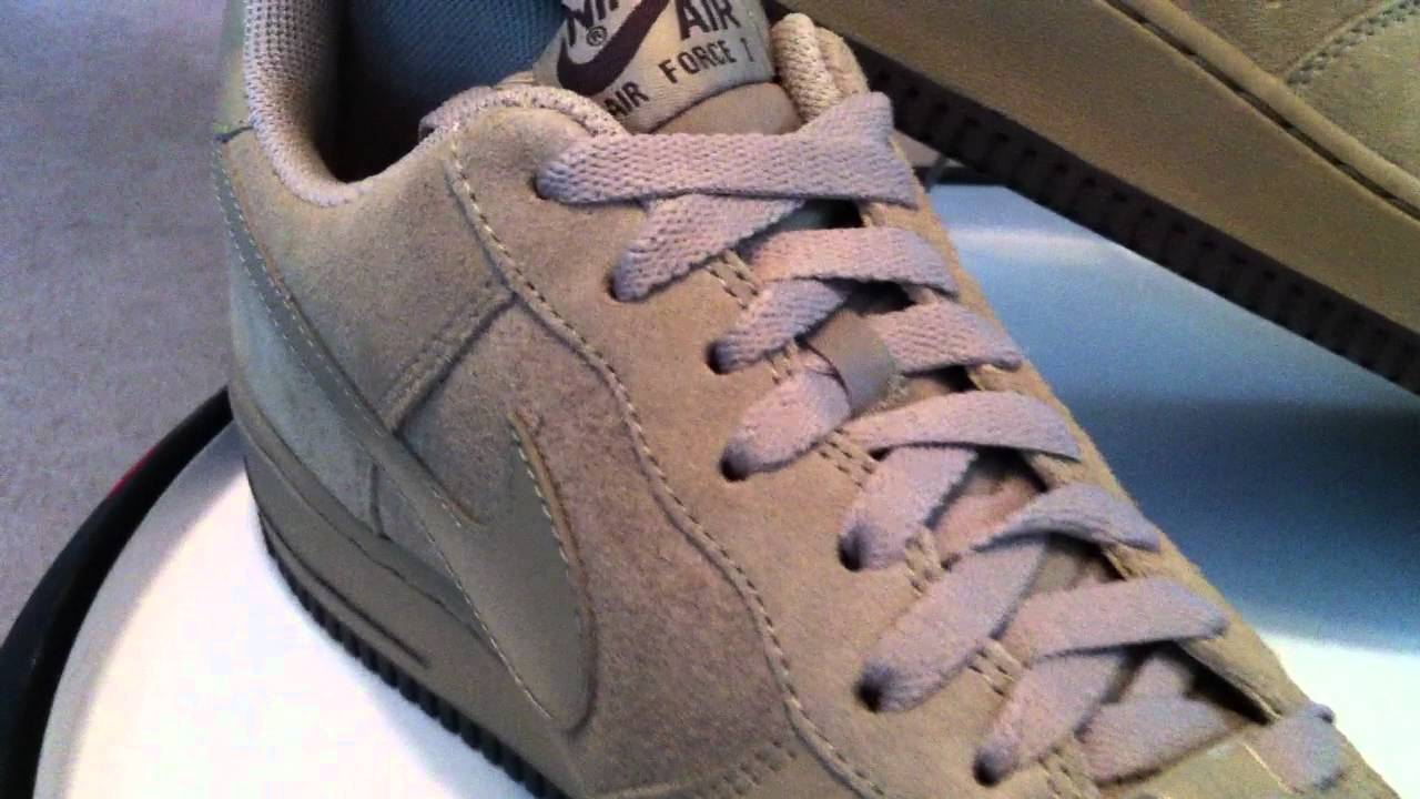 khaki suede air force 1