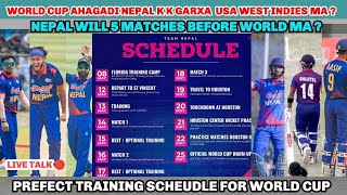 World Cup Ahgadi 5 Ota Match ? 22 May 25 may ma official warmup match || Training Schedule Is Out ❤️