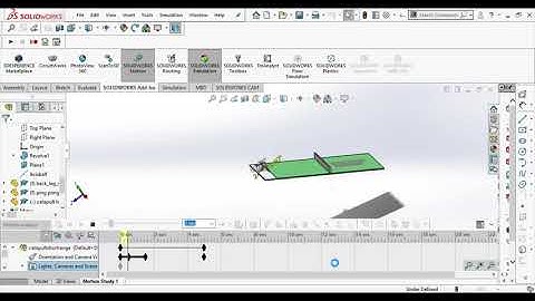 SolidWorks Catapult Motion Analysis: Short Range