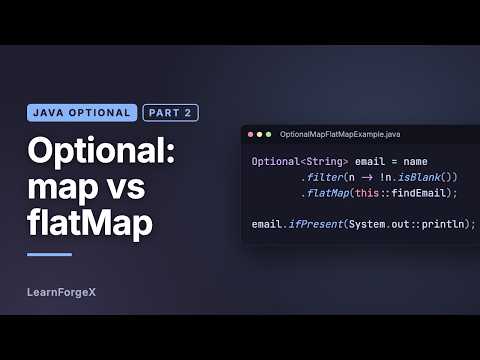 Java Optional Part 2: map, flatMap, filter, and Best Practices | Java Tutorial