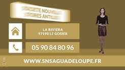 Menuiseries aluminium - Le Gosier (Guadeloupe) - S.N.S.A : SOCIETE NOUVELLE STORES ANTILLES