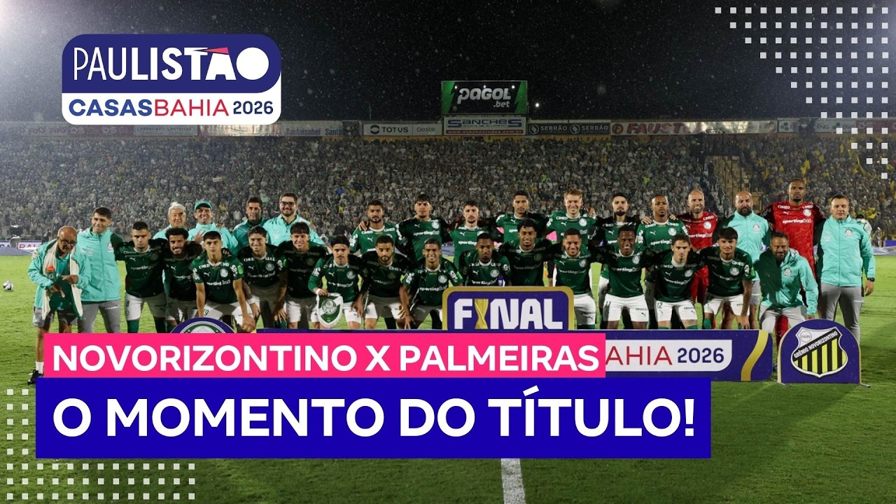 27 vezes Palmeiras! Minutos finais da conquista do Paulistão 2026
