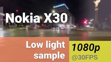 1080p 30fps (main camera) - Nokia X30 low-light video sample