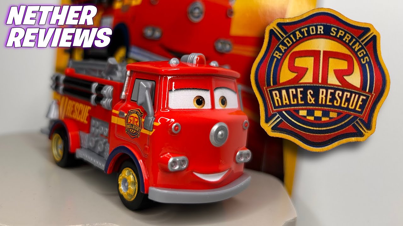 Pixar Cars Race And Rescue Red: Unboxing and Review! - NetherReviews ...