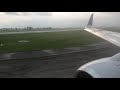 United Airlines Boeing 737-800 takeoff from Louis Armstrong New Orleans International Airport (KMSY)