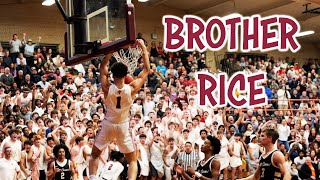 CHICAGO BASKETBALL - BROTHER RICE vs Mt. CARMEL -Senior Night Sold Out Crowd