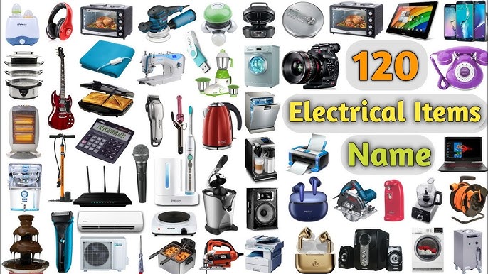 Names Of Household Appliances In English