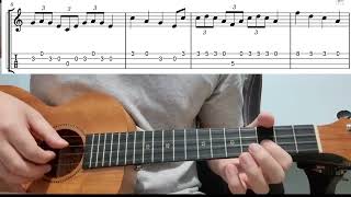 Spongebob SquarePants Theme Song - Easy Beginner Ukulele Tab With Playthrough Tutorial Lesson