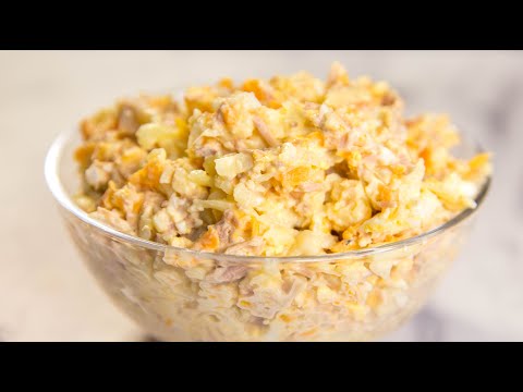 ГОТОВЛЮ его на Каждый ПРАЗДНИК! Рецепт Салат МИМОЗА с Тунцом - Рецепт вкусного салата МИМОЗА