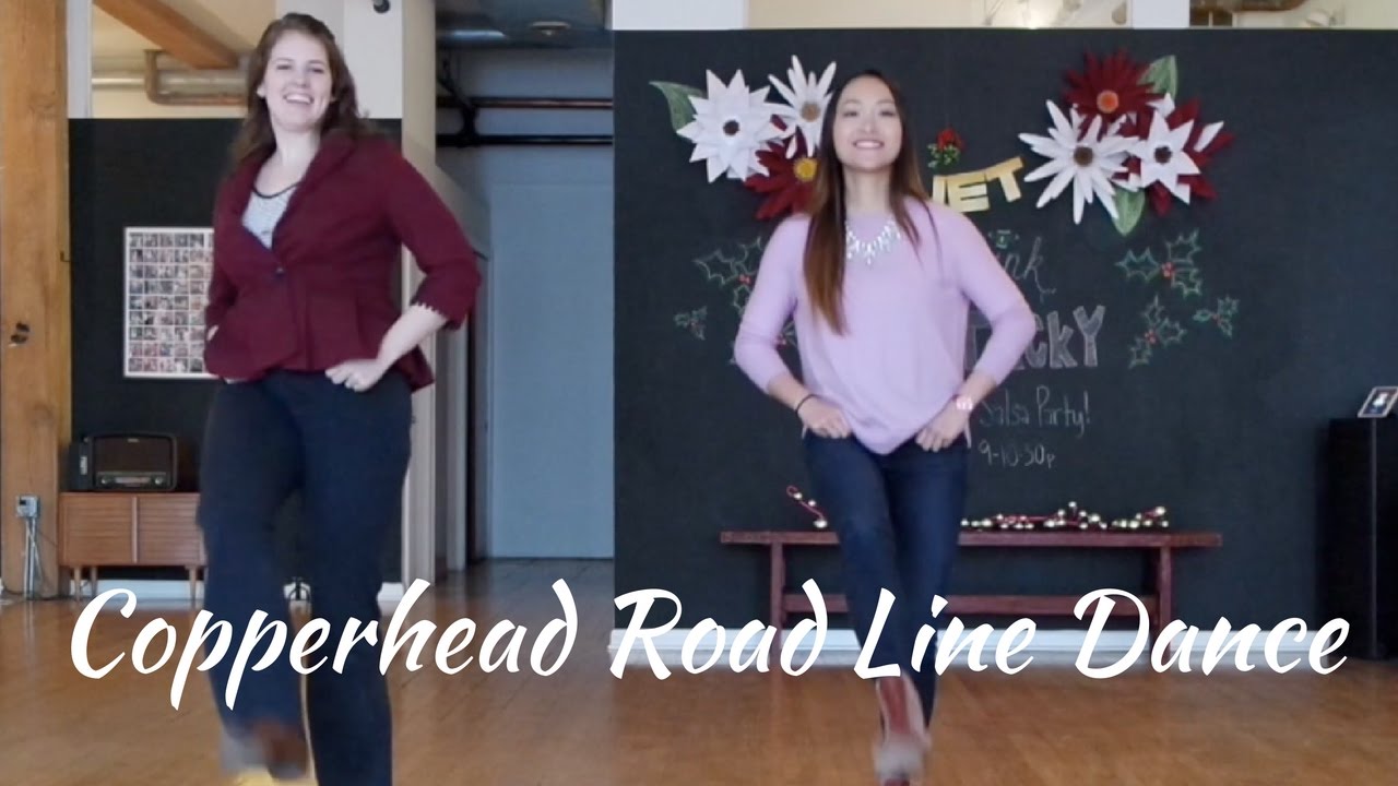 Country Line Dance Instruction Copperhead Road Youtube