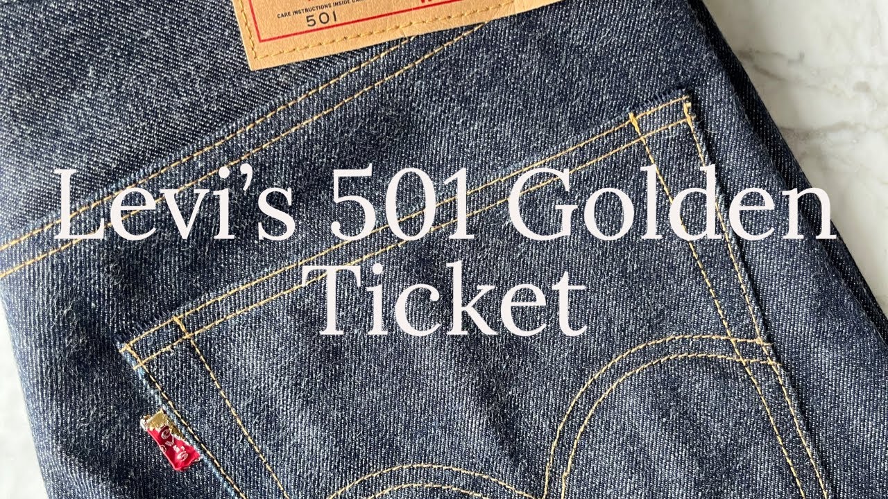 Levis 501 Golden Ticket (Shrink To Fit Process) - YouTube