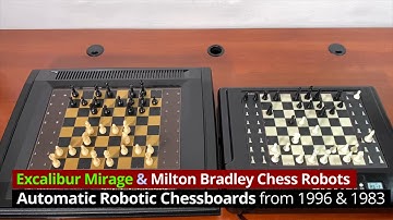 Excalibur Mirage vs. Milton Bradley Chess Robot ► Gadgetify