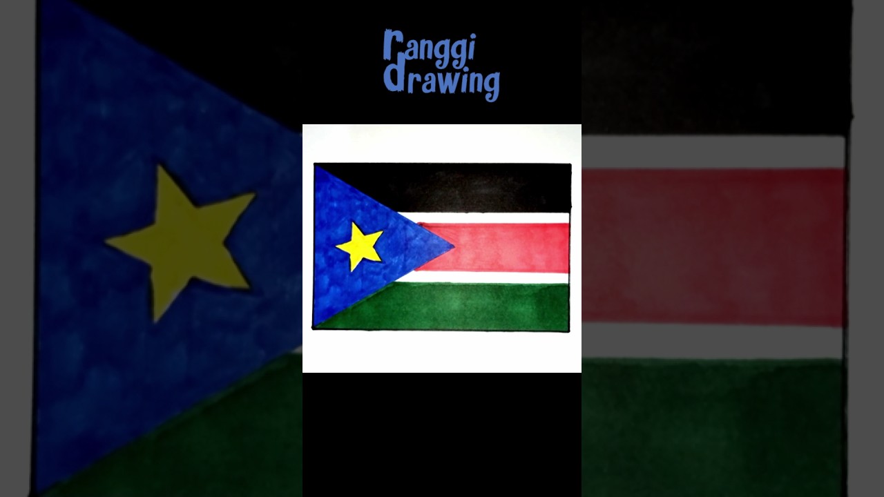 Drawing South Sudan Flag