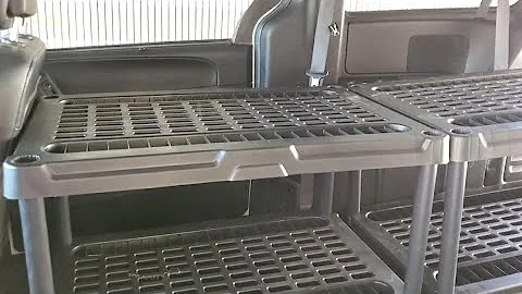 My new bed system in my minivan van build