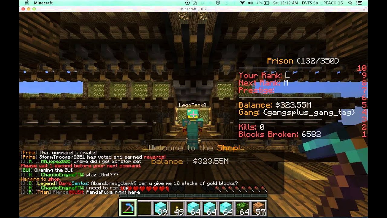 minecraft let s play primemc org prison youtube