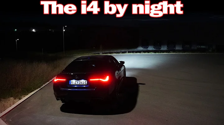 BMW i4 M50 - Testing the matrix auto high beams