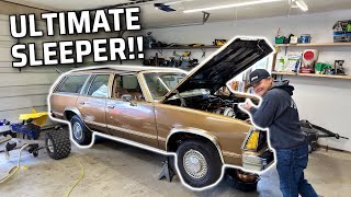 This wagon has a BIG SURPRISE under the hood!!