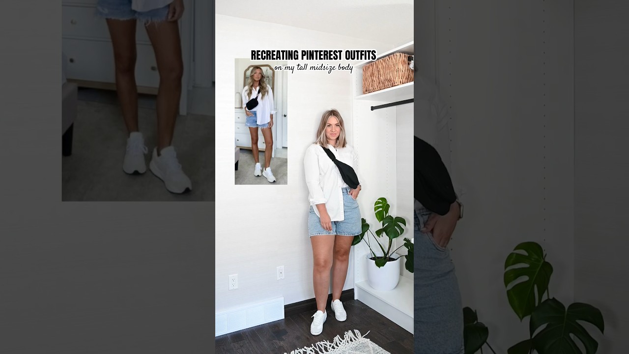 Recreating Pinterest outfits on my tall midsize body 