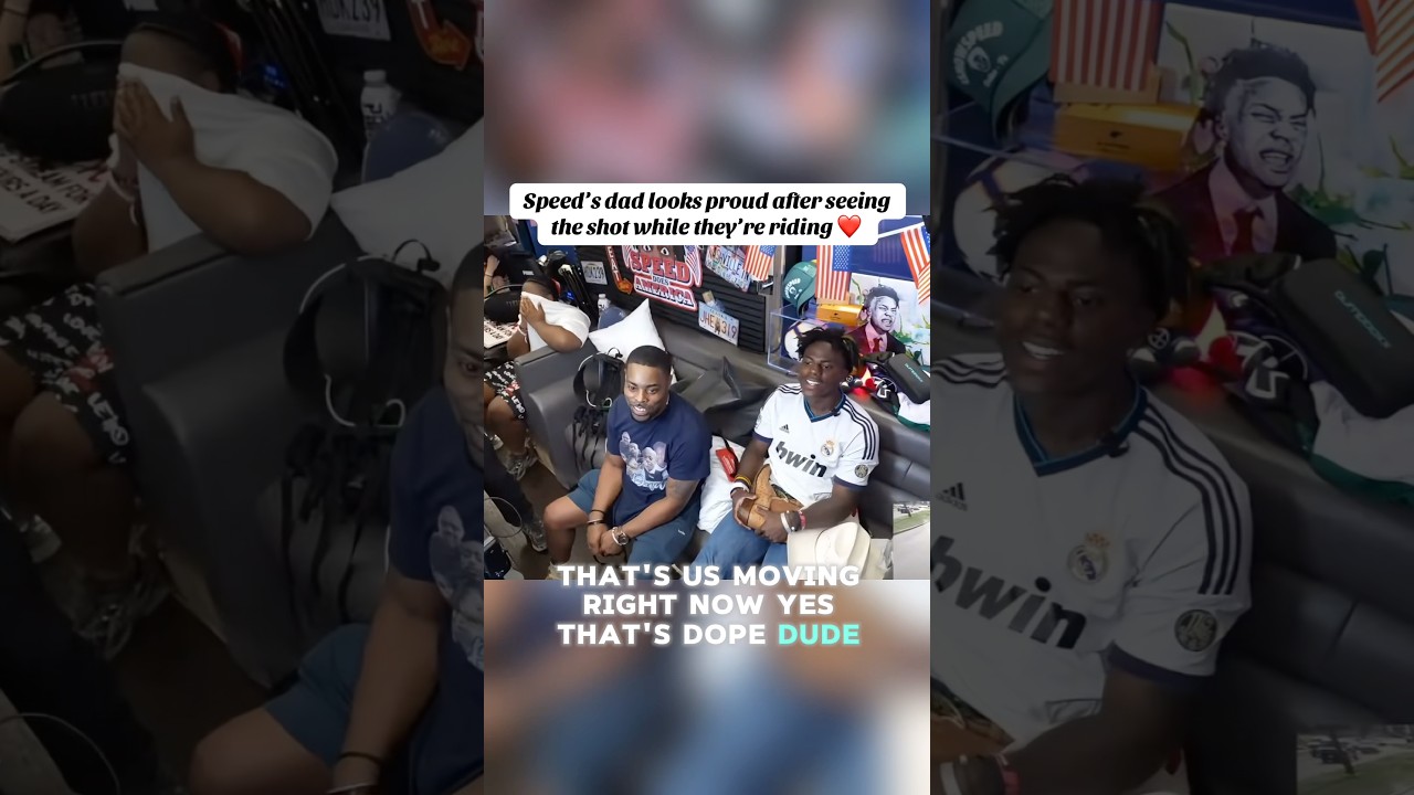 Speed’s dad looks proud after seeing the shot while they’re riding ❤️ 