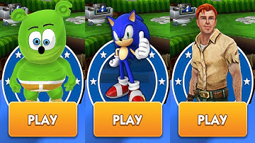 Sonic Dash vs Gummy Bear Running vs Temple Run 2 Android Gameplay