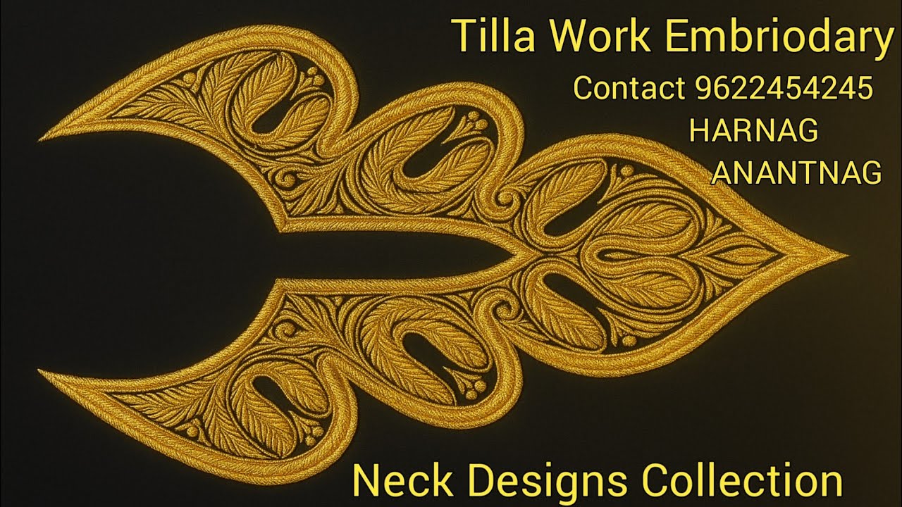 Top 4 Kashmiri Tilla Work Embroidery Designs 2025 | Elegant Khaka & Final Look Collection
