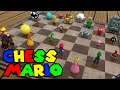 Super Mario and Pacman in a chessboard adventure