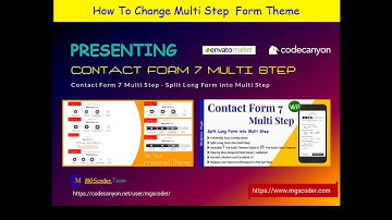 Contact Form 7 Multi Step Form By MGScoder | Tutorial How To Change Multi-Step Form Theme