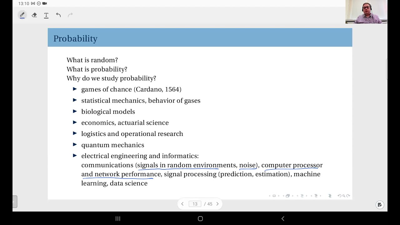 01.03 Application Areas of Probability Theory