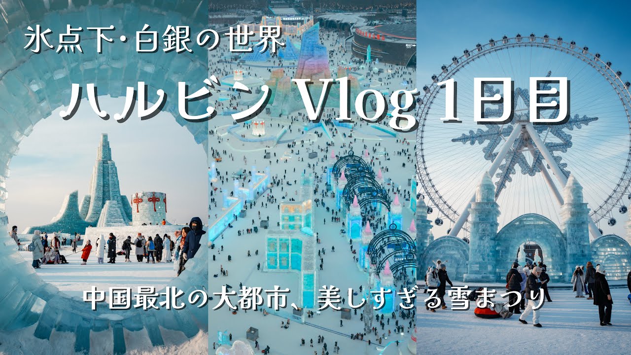 【冰雪祭】ハルビンVlog 1日目【中国最北の大都市】