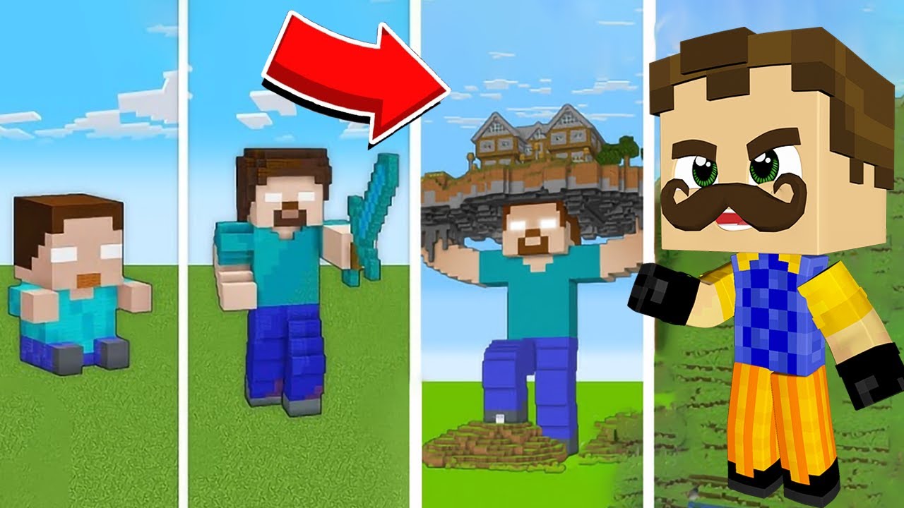 ჰერობრაინი წითელი VS ლურჯი VS შავი Minecraft-ში!