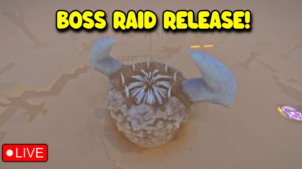 🔴 LIVE - BOSS RAID CRAWLER UPDATE RIGHT NOW IN SOL'S RNG - YouTube