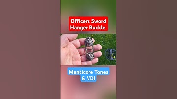 Officers Sword Hanger Buckle. Manticore Tones & VDI. Metal Detecting Finds