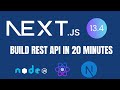 How to Build a Rest API with Next.Js 13.4 | Next.js Tutorial in Hindi