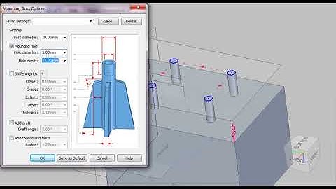 #SOLIDEDGE #mounting boss