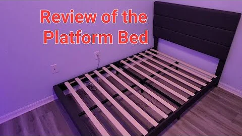 Allewie Full Size Platform Bed Frame with Fabric Upholstered Headboard (Is it Good?)