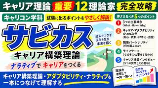 【キャリア理論 重要12理論家 完全攻略】サビカスを理解する｜キャリア構築理論／アダプタビリティ／ナラティブ｜キャリコン学科対策