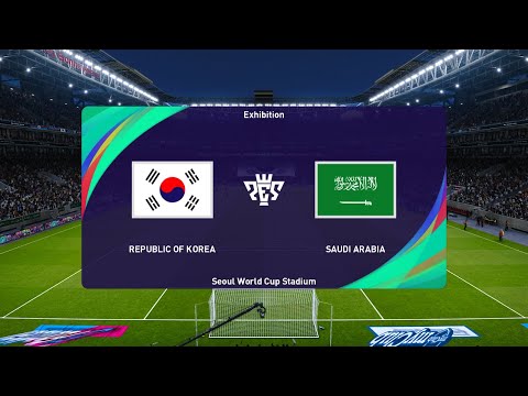 South Korea U23 vs Saudi Arabia U23 (23/03/2024) Semi-final U23 WAFF Championship PES 2021