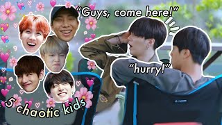 Video thumbnail of "YoonJin being the best parents of BTS ft. Hobi, the little helper | it's not an easy job!"