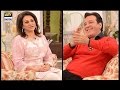 Javed Sheikh and Bushra Ansari having one on one