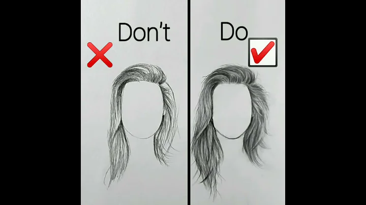 how to draw hair? || right way to draw hair || drawing beautiful hair || long hairs drawing || hairs - DayDayNews