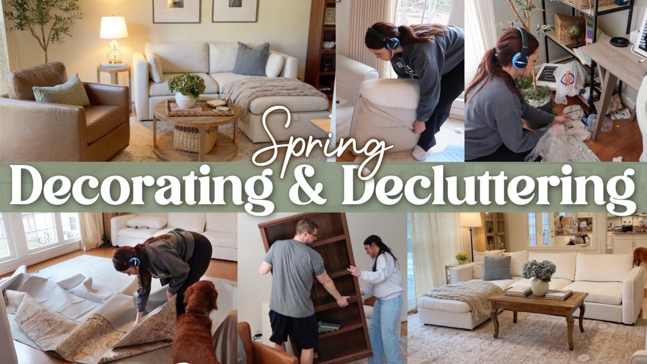 SPRING DECORATING & DECLUTTERING 2026 | HOME REFRESH & LIVING ROOM DECORATING IDEAS, Spring Cleaning