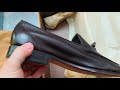 Meermin soft calf dark brown tassel loafer unlined part 1