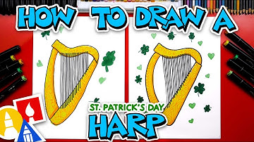 How To Draw A Harp For St. Patrick