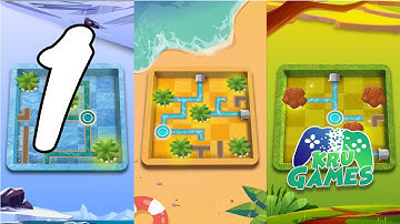 Water Connect Puzzle - Logic Brain Game Gameplay Walkthrough #1 (Android, IOS)