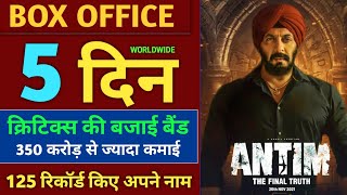 Antim Box Office Collection, Worldwide, Antim 5th Day Collection, Antim Movie 6th Day Collection