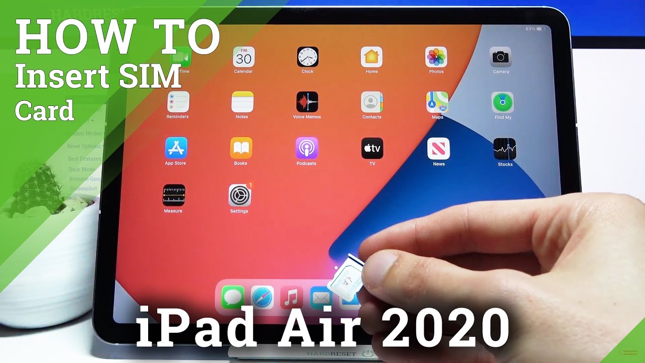 How To Insert Sim Cards On Ipad Air 2020 – Nano Sim Installation - Youtube