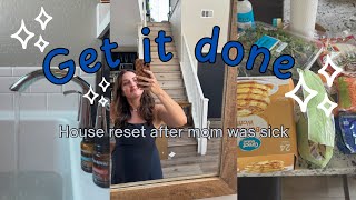 Get.it.done. W Me||lets Chat And Reset My House After Being Sick 🤧 🥹