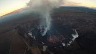 January 17, 2023 — Video from Kīlauea summit eruption overflight