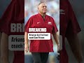 The Sam Pittman era in Fayetteville is officially over #cfb #arkansas