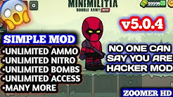 DA2 Mini Militia v5.0.4 Simple Mod Apk Download | Unlimited Ammo, Unlimited Nitro, Unlimited Bombs,